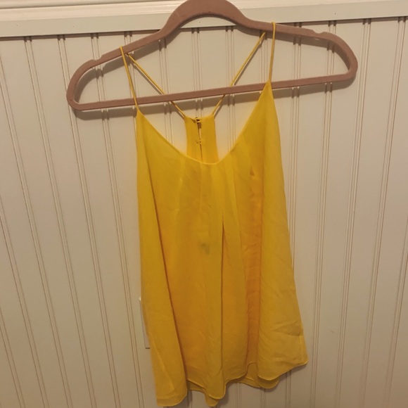 Yellow Open Back Tank - Picture 1 of 2